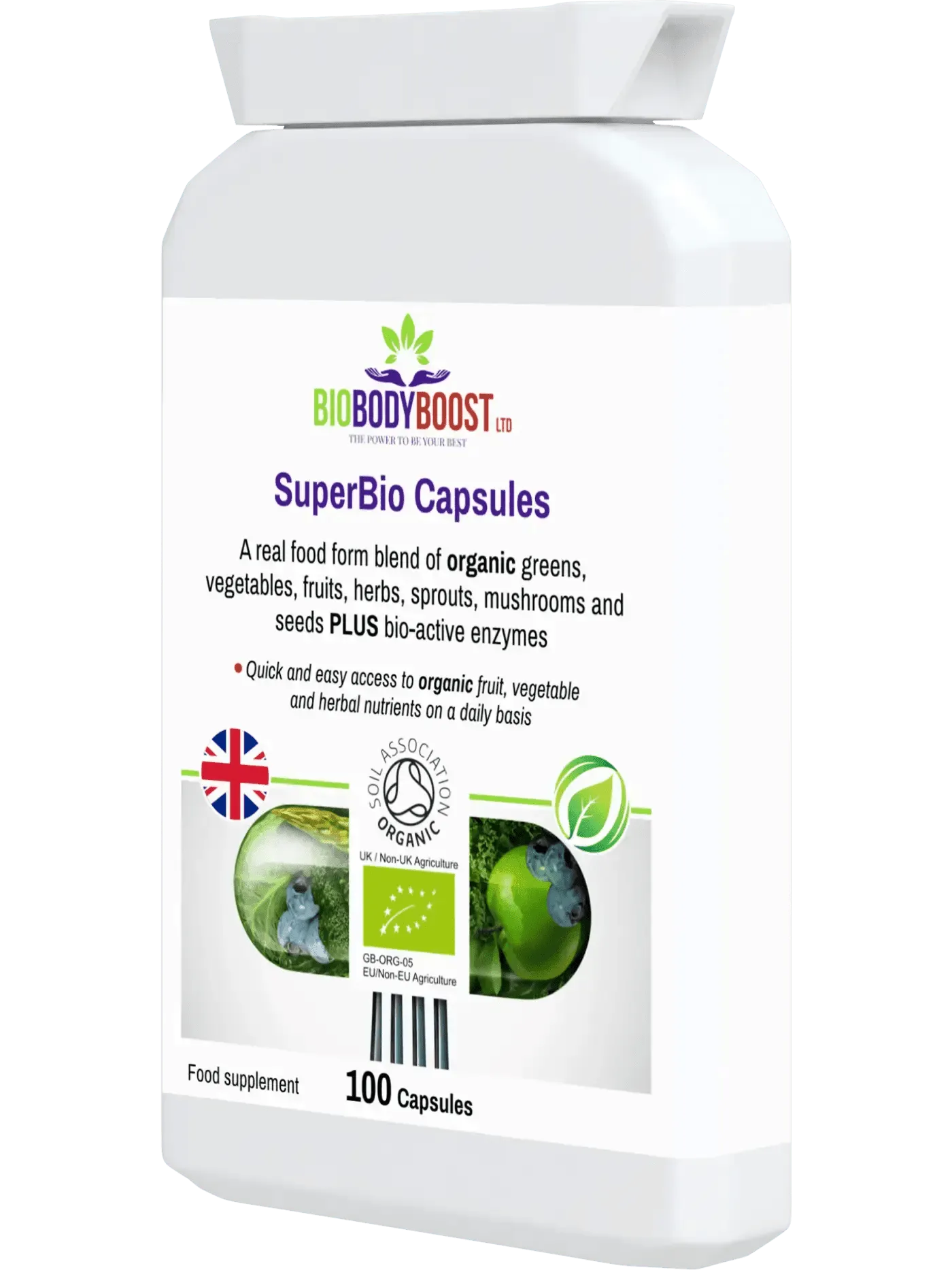 BioBodyBoost Organic Food Form Greens Supplements-2