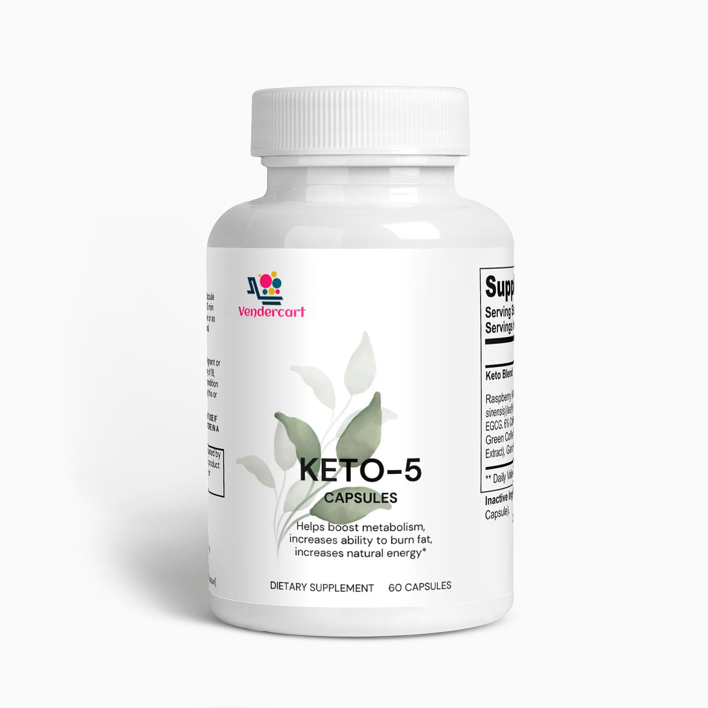 KETO 5 DIETARY SUPPLEMENT 60 CAPSULES