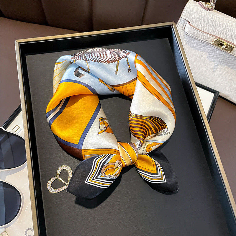 Versatile And Stylish Silk Neck Scarf