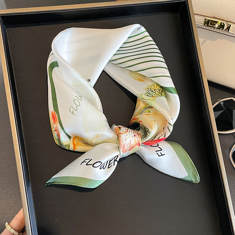 Versatile And Stylish Silk Neck Scarf