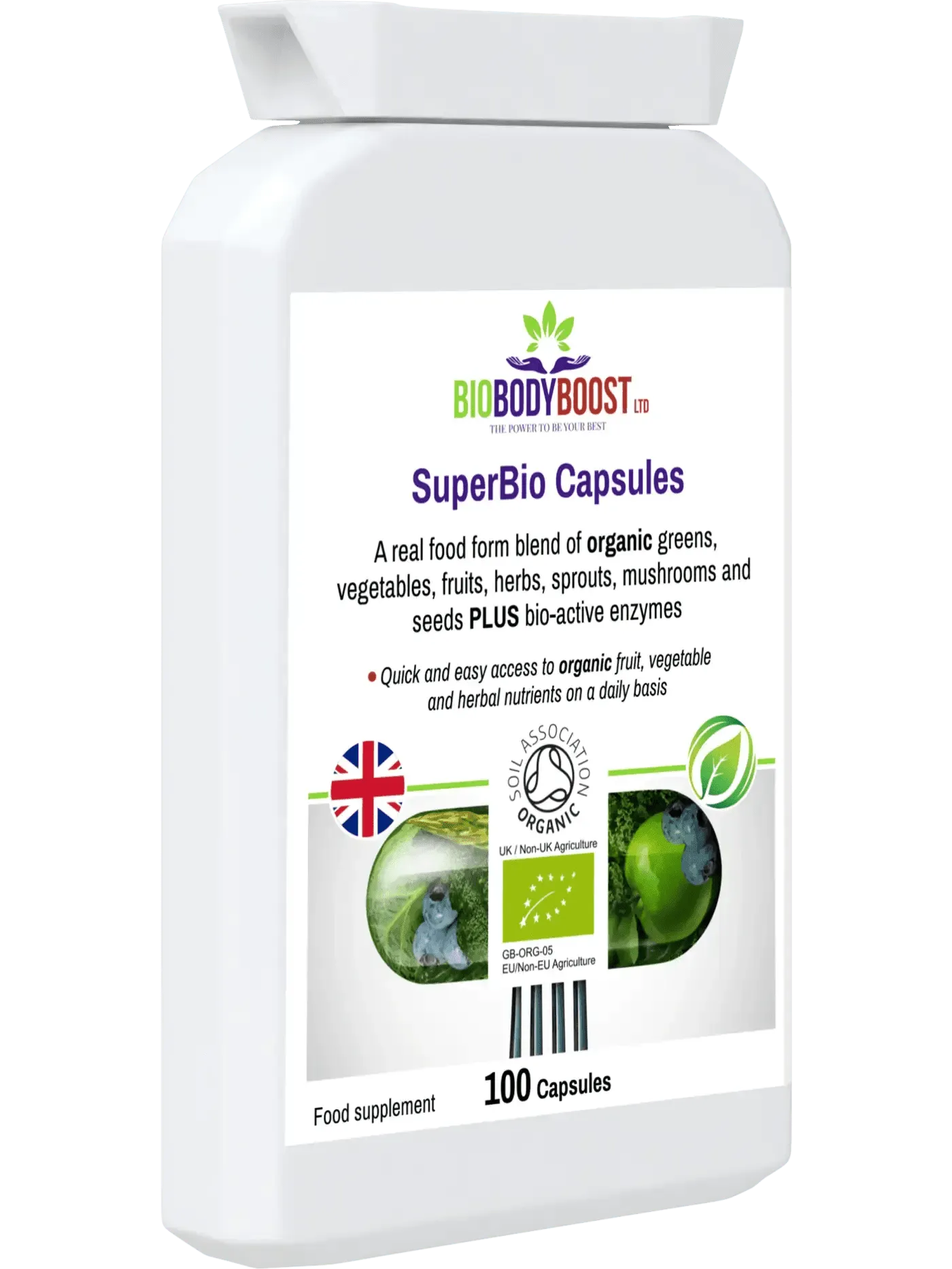 BioBodyBoost Organic Food Form Greens Supplements-3
