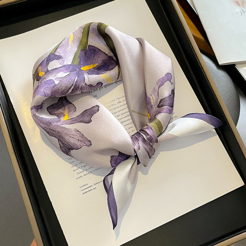 Versatile And Stylish Silk Neck Scarf