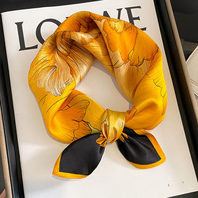 Versatile And Stylish Silk Neck Scarf